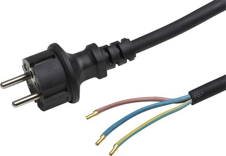 Stroomkabel H07RN-F 3G 1,5mm² schuko stekker 5 meter