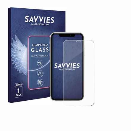 Savvies - Glas Screenprotector voor Apple iPhone 11 - Gehard Beschermglas 9H