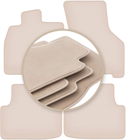 PREMIUM beige vloermatten voor: Skoda Audi A3 8Y MHEV 2020-