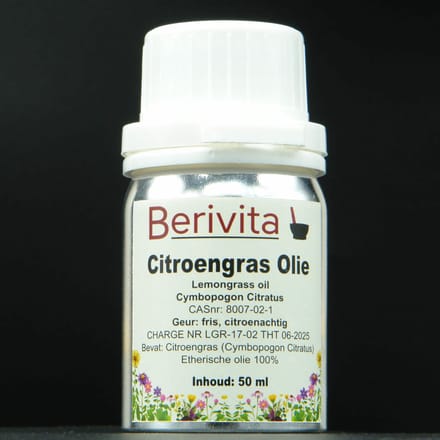 Citroengras Olie 50ml - Pure Lemongrass - Etherische Citroengrasolie