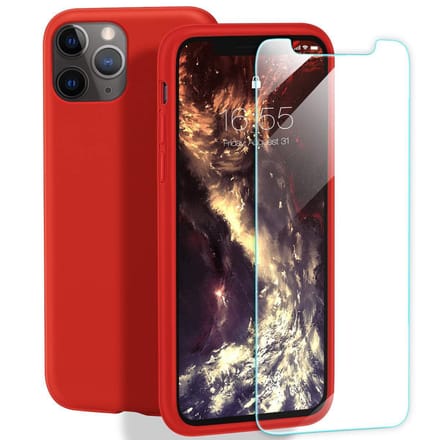 HB Hoesje Geschikt voor Apple iPhone 11 Pro Max - Rood - Siliconen Back Cover