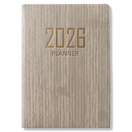 2026 Agenda - Weekagenda 7D/2P - A5 Softcover Beige - 15x21cm