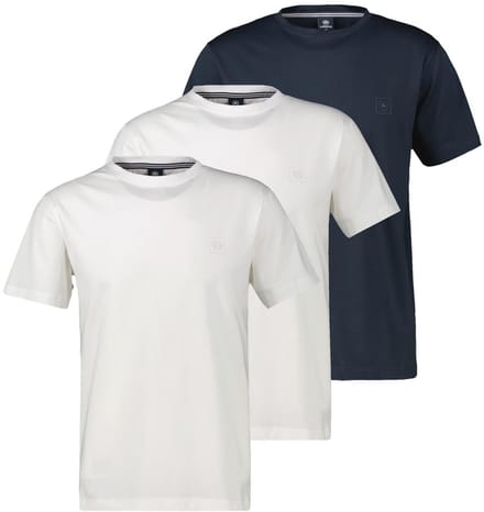 LERROS Heren t-shirt 3 pack Basic