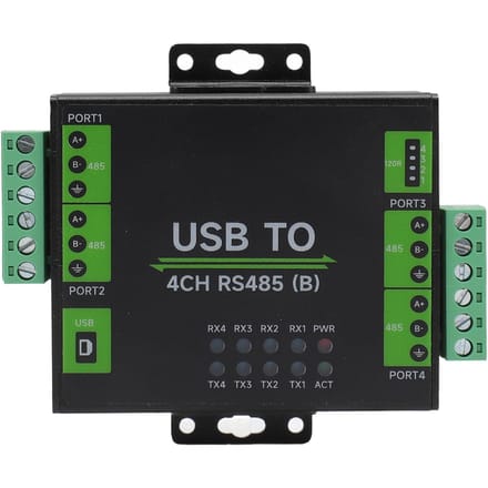 USB naar RS485 Converter USB naar 4CH RS485 Industriële Kwaliteit Geïsoleerde Adapter voor OS X voor Linux voor black