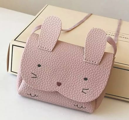 IL BAMBINI - Kindertasje - Schoudertasje voor kinderen - Konijn - Bunny - Tas - Roze