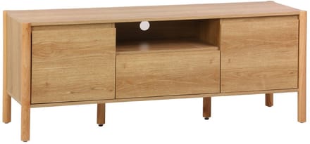 sweeek - Tv-meubel houteffect 2 deuren 1 lade - 140 x 42 x 55 cm - harmony
