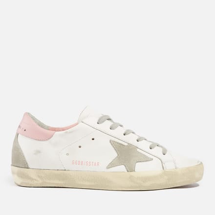 Super-star Leather Upper And Heel Suede Star And Spur Cream Sole