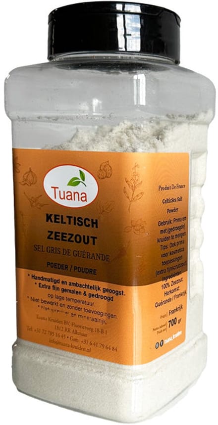 Tuana Kruiden - Keltisch Zeezout Poeder - 250g Strooibus - MP-K-0061