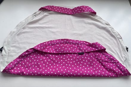 2-in-1 Zwemtas - Omkleedmat Roze met hartjes