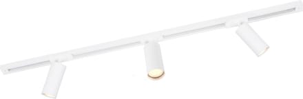 Ledvion - LED Railverlichting 1M + 4 Railspots (5W - 2700K - Wit - Dimbaar) - 1-Fase