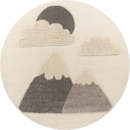 Kindertapijt Togge beige 120 cm rond
