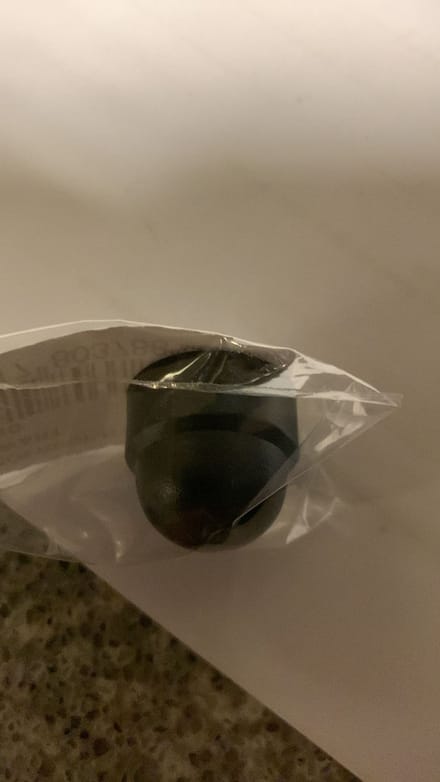 Deltafix - Moerdop nylon zwart - M10
