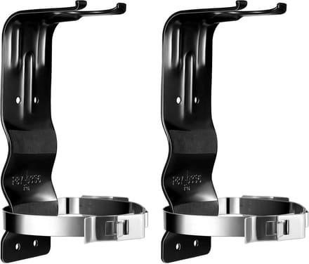 2x Universele Brandblusser Beugel RVS - Wandhouder voor 5 LBS Blusser - Zwart