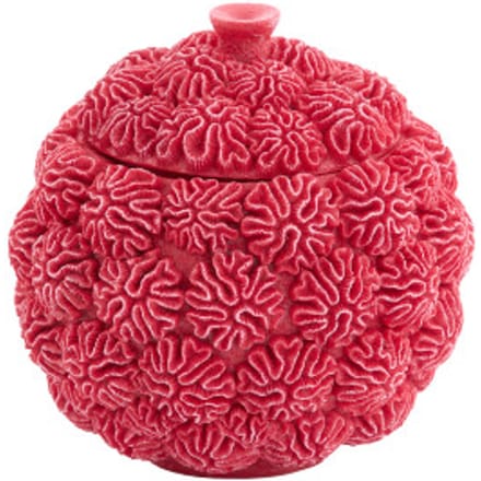 Light & Living - Deco box+deksel CORAL - Ø17x16cm - Rood