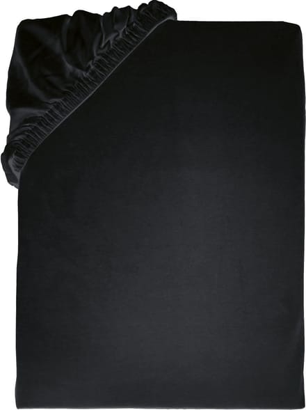 BINK Bedding Hoeslaken Zwart 90 x 200 - 100% Jersey Katoen