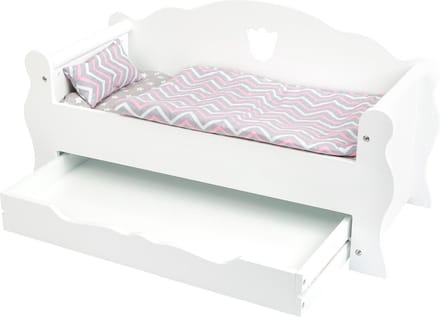 Small Foot - Wooden Doll Bed with Drawer and Bedding 4dlg.