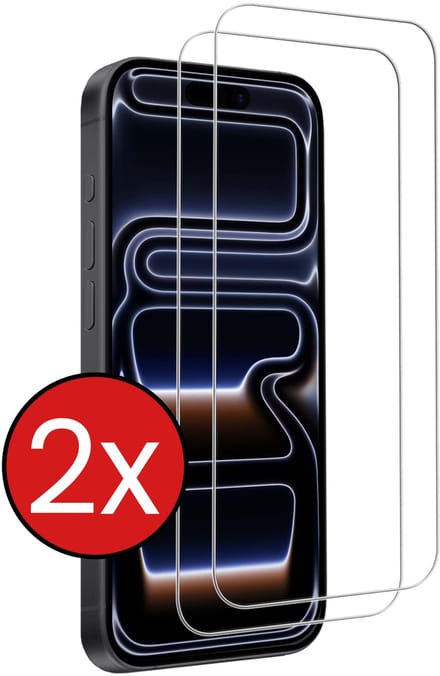 Screenprotector - 2 Stuks - Geschikt voor iPhone 17 Pro / 18 Pro - Volledige Dekking - Beschermglas - Gehard Glas - Tempered Glass - Screen Protector