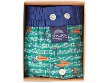McAlson Boxershort - Green jazz (M) muziek