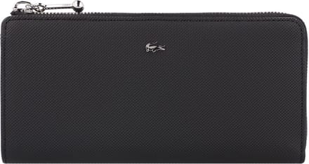 LACOSTE portemonnee Daily City Slim Zip Wallet Noir zwart