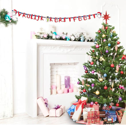 Folat - Letterslinger Vrolijk Kerstfeest (3 meter)