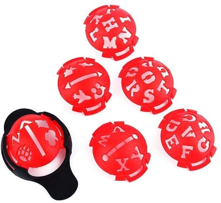 Dailygoods- Golfbalmarkering 6-stuk set - Abs - Precisie en snelheid