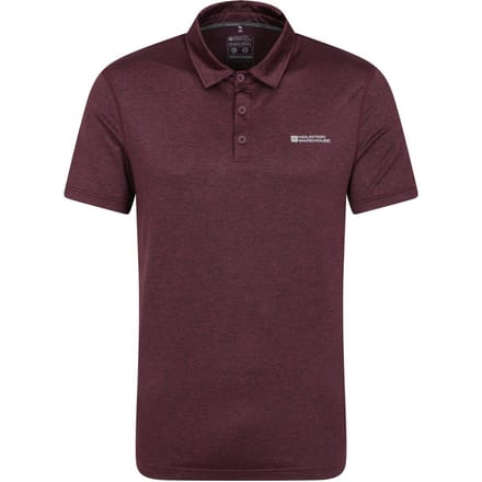 Mountain Warehouse Heren Deuce IsoCool Poloshirt (Dusky Wijn)