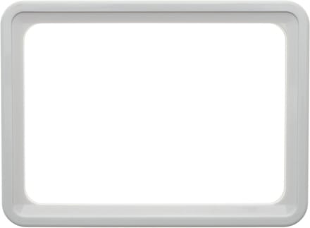 PrimeMatik - Frame voor borden en posters A6 150x110mm wit voor bewegwijzering