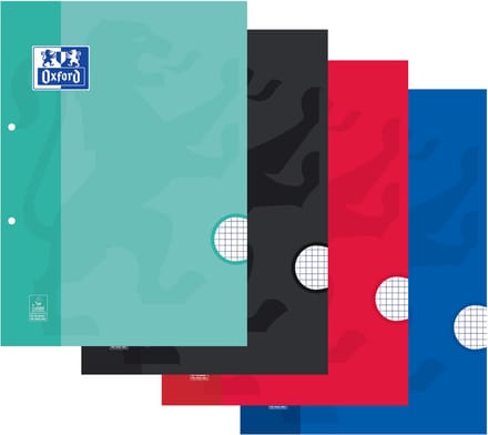 Cursusblok oxf school a4 5mm 2g 200pag 80gr ass | 5 stuks