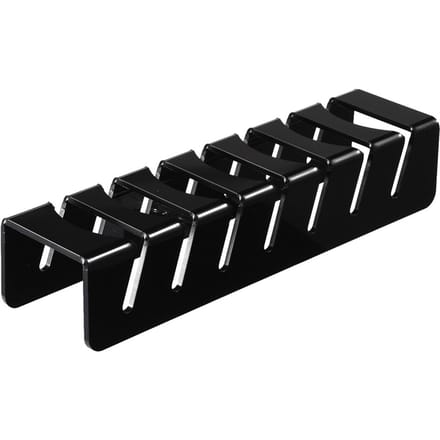 Acryl Hoeden Organizer Stand Ruimtebesparende Baseball Cap Organizer voor 7 Petten Geen Installatie Nodig 1PCS zwart