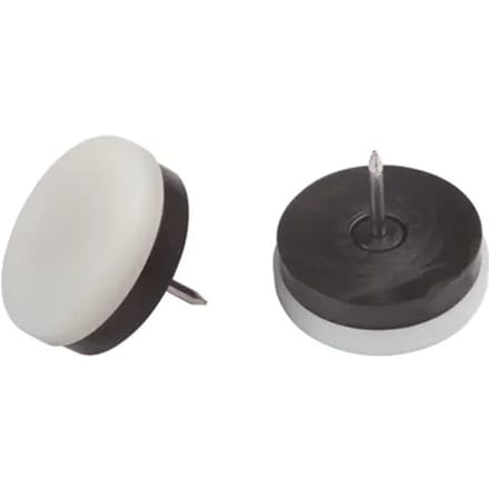 Fix-o-moll Meubelglijder - Nagelbaar - Kunststof - Diam. 30mm - Rond - 4 Stuks