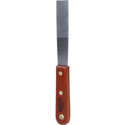 KS Tools 907.2261 Roestvrijstalen spatel, 25 mm, met houten handgreep
