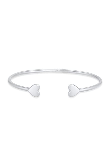 Elli PREMIUM - Armband - Armreif Offen Herz Liebe Love Valentin 925 Silber - Dames