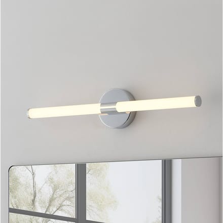 EGLO LED wandlamp Ramola, chroomkleurig, breedte 60 cm, IP44, CCT