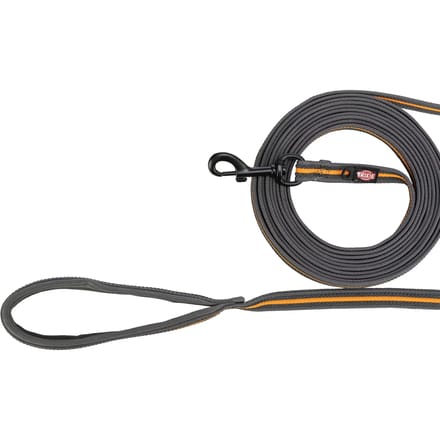 Trixie Fusion Sleeplijn met rubber bekleed Grafiet 5 m