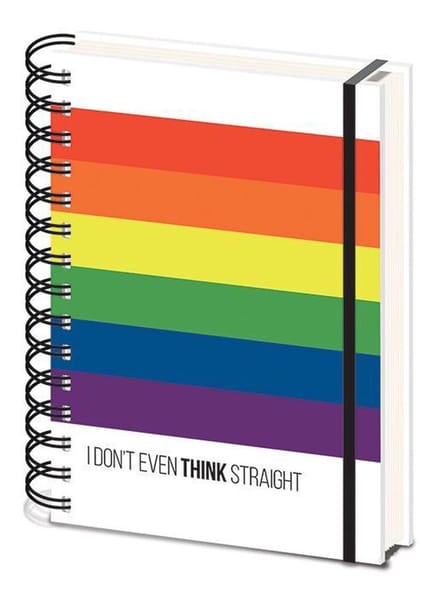 LGTB I Don't Even Think Straight A5 Notitieboek
