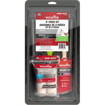 Wooster Jumbo-Koter Pro/Doo-Z & Silver Tip 5-Piece Kit   071497187529   Verf