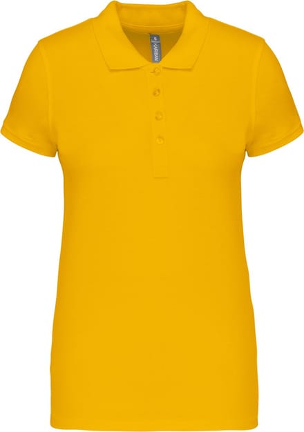 Kariban Piqué-damespolo korte mouwen K255 - Yellow - S