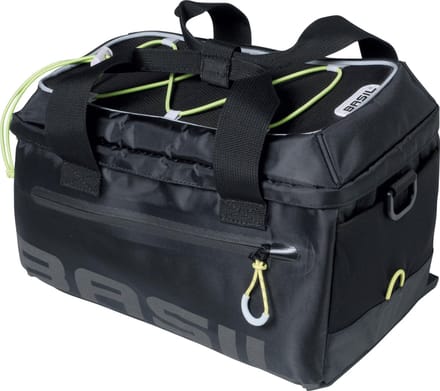 Basil Miles Trunkbag - bagagedragertas - Zwart - 7 Liter