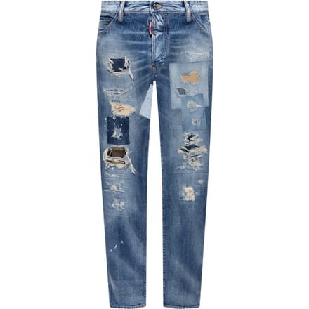 Dsquared2 Denim Cool Guy Patch Jeans Marineblauw