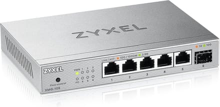 5-Poorts 2.5G Multi-Gig Unmanaged Switch met 10G SFP+ Poort