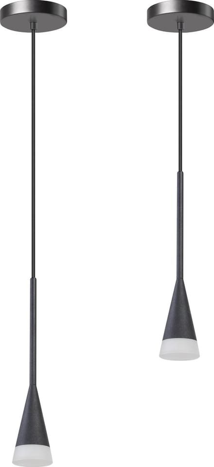ETH Defender Hanglamp mat zwart excl. 1xGU10