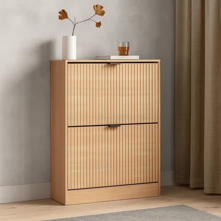 Milton & Oldbrook Schoenenkast Lucca – 2 Niveaus Hout