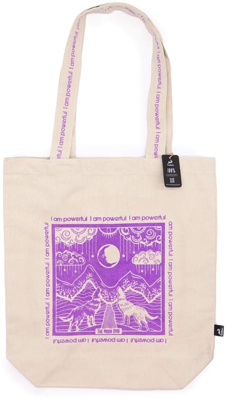 Hop Hare Tote Bag - I am Powerful - 10oz Cotton canvas