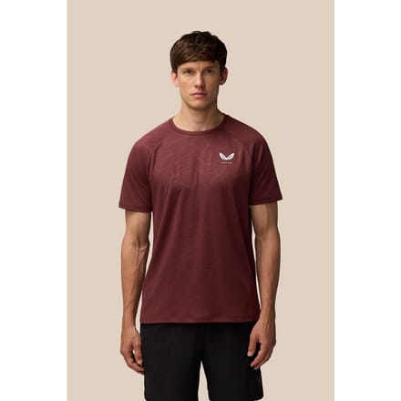 Castore Adapt Trainings T-Shirt Polyester Heren Paars Sport T-Shirts
