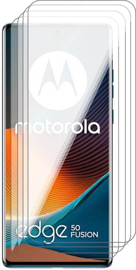 Screenprotector geschikt voor Motorola Edge 50 Fusion - 4x Glas Screen Protector