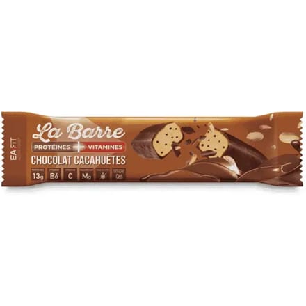 Eiwit- en vitamine-repen EA Fit Chocolat Cacahuètes