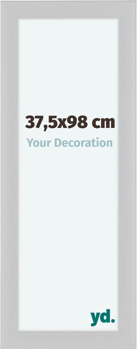 Your Decoration - Fotolijst 37,5x98 cm - MDF - Wit Hoogglans - Como