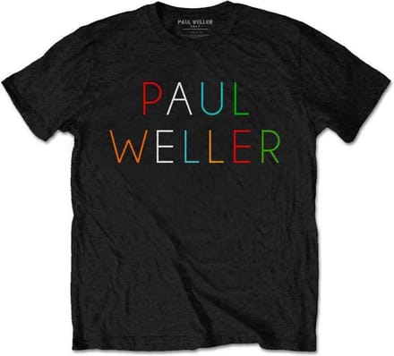 Paul Weller - Multicolour Logo Heren T-shirt - M - Zwart
