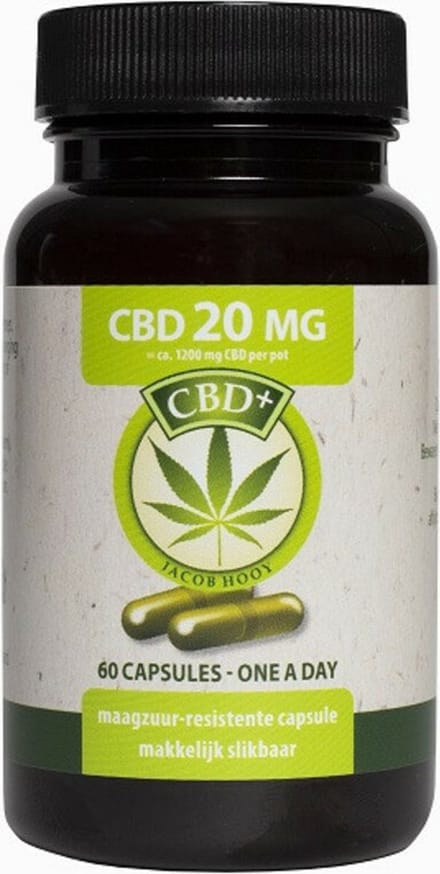 Jacob Hooy CBD Capsules 20 mg 60 capsules