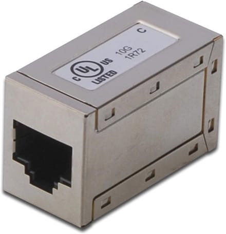 Modulaire RJ45 Koppeling CAT 6 - 2x Aansluiting - Afgeschermde Netwerkkabel - 1 Gbit/s - Geschikt voor Ethernet en LAN